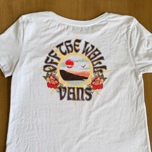 Vans White Kids Short Sleeve Tee